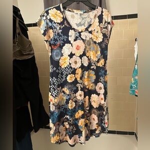 Johnny Was, Incredibly Soft and Beautiful, Pima Cotton Dress, Made in Peru. XS